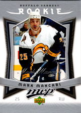 2007-08 Upper Deck MVP Rookie Mark Mancari RC Card# 346. rookie card picture