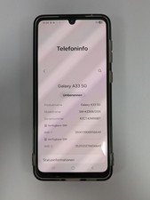 Samsung Galaxy A33 5G SM-A336B - 128GB - Schwarz (Einzel SIM) (Ohne Simlock)