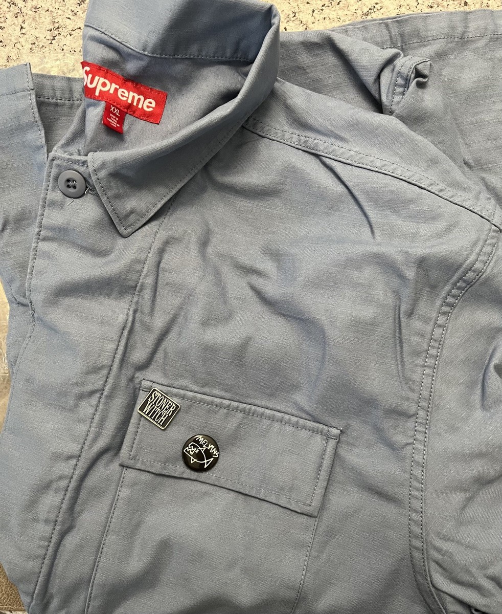 24SS Supreme Melvins BDU Jacket Light Blue Stoner Witch XXL | eBay