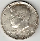 1967 Kennedy 40% Silver Half Dollar
