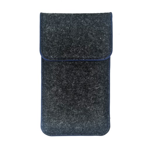 Felt case for Samsung Galaxy A36 5G dark grey blue edge case bag protection - Picture 2 of 6