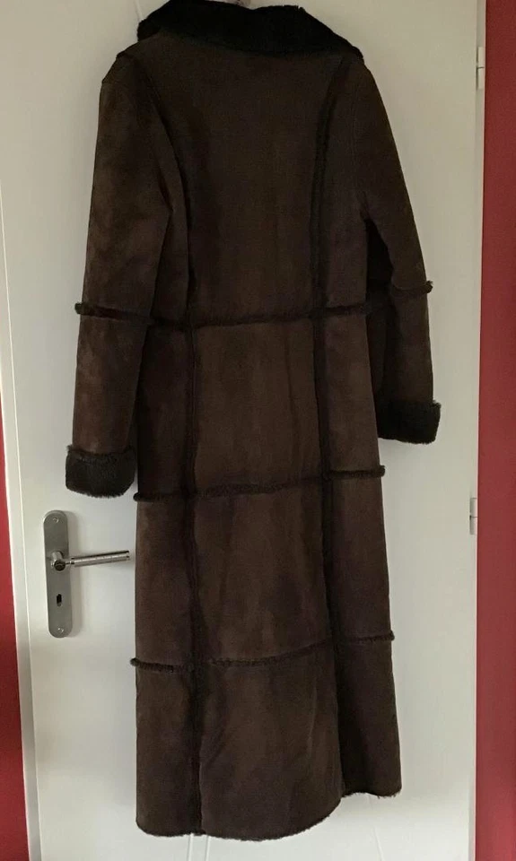 Manteau Long Peau Retournée  marron - SINEQUANONE - Femme - Taille 40 - Photo 2/3