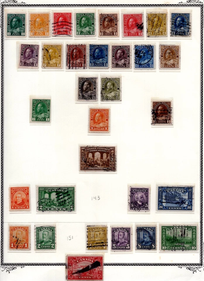 CANADA 1870-1930s COLLECTION OF 120, MOSTLY USED, INCLUDES A FEW MINT - Image 2 of 4