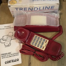 Cortelco 815047-VOE-21F Trendline - Red Model 8150 - Corded Telephone Brand New