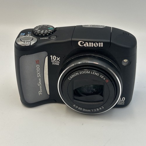 Canon PowerShot SX100 IS 8.0MP Digital Camera - Black FAULTY LENS ERROR turns On - Picture 4 of 6
