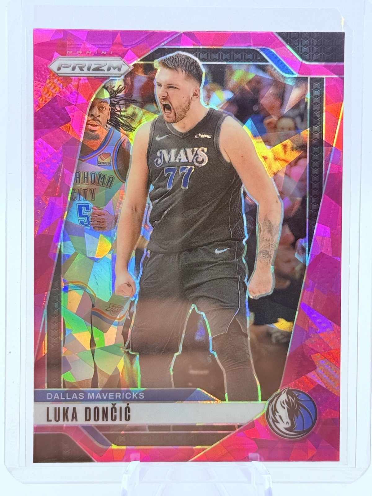 2024-25 PANINI PRIZM LUKA DONCIC PINK ICE PRIZM #89