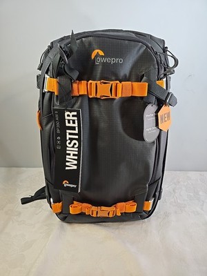 LowePro Whistler 350 AW II Padded Camera Backpack Grey/Orange Weather Resistant