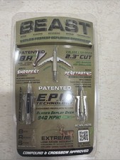 Bowmar Beast Titanium Hybrid Broadheads 2 Inch 125 Grain With Practice Head New