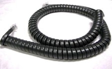 5-Pack Lot Mitel Superset Phone Handset Cord 5010 5015 5020 5030 Dark Gray 12Ft