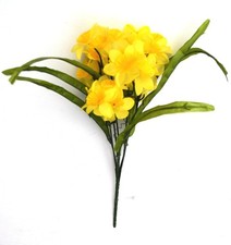 All Yellow Artificial Narcissus Daffodil Bunches Stems Mixed Spring  Flowers