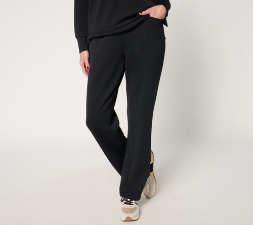 Belle by Kim Gravel Damen Petite Hose PM Scubaluxe Straight schwarz A673904