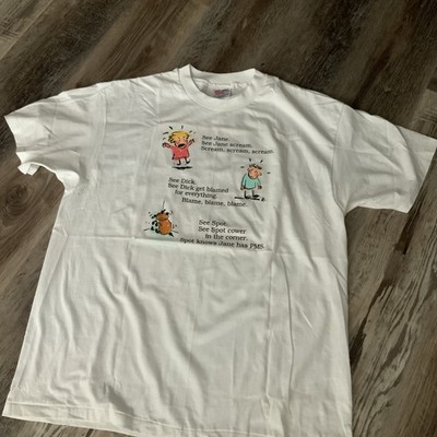Hallmark Shoebox PMS Comic T-Shirts Adult XL Greeting Funny 90s USA (1)