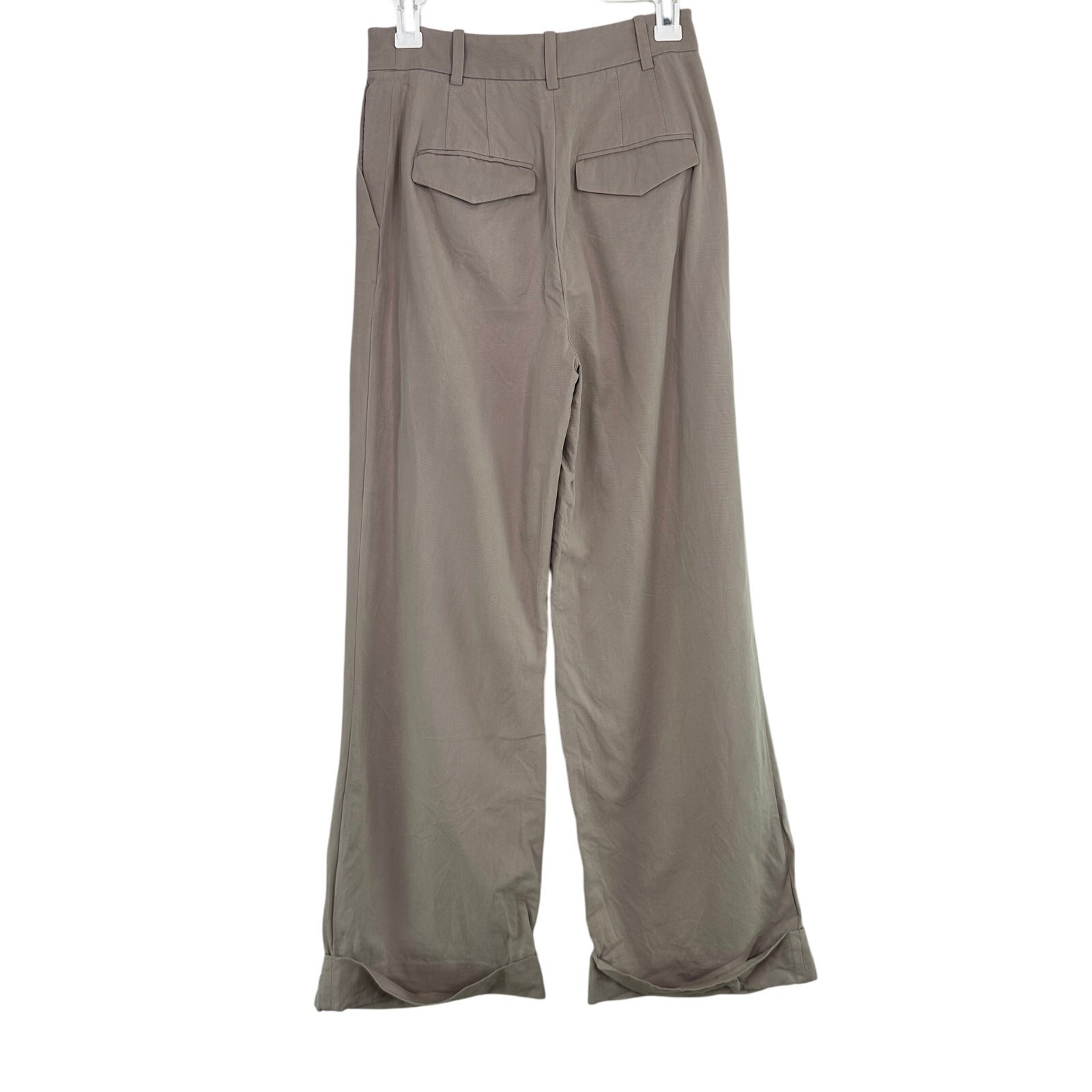 ALTRA & Other Stories Pantalone abito marrone con polsini gamba larga TAGLIA 4