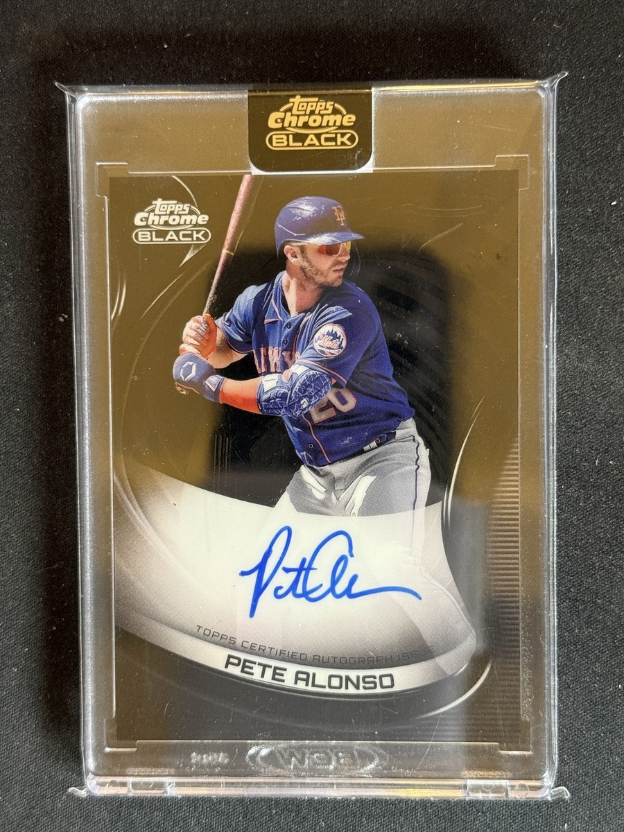 2022 Topps Chrome Black #CBA-PA Pete Alonso Autographs | eBay