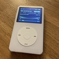 iPod Video 5th Wolfson Refurbished 256GB  New 3000mah Battery white on white