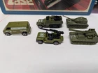1970's VTG Hot Wheels Redline Lot Tanks, Gunslinger Jeep, Van , Gunbucket