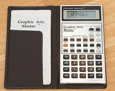Calculated Industries Graphic Arts Master Calculator