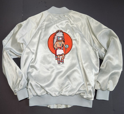 El ZaribahPhoenix AZ Masonic Shriner VTG Jacket 80's Satin Bomber Sz L 
