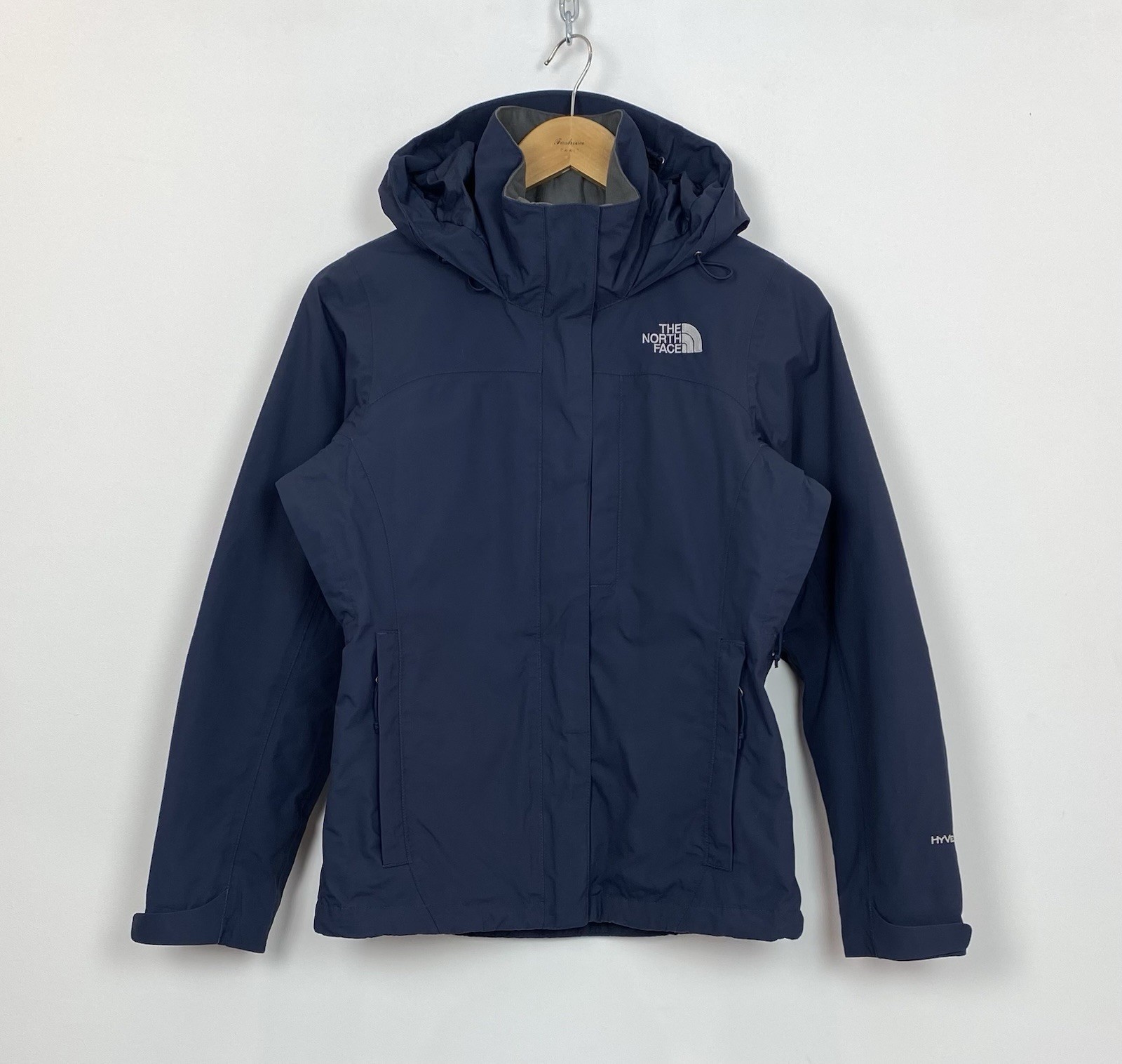 The North Face Hyvent Full Zip Jacket Hooded Women’s Size XS Gorpcore Blue Top