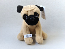 Bob der Bär Hund Mops sitzend Stofftier Plüschtier Kuscheltier (T213)