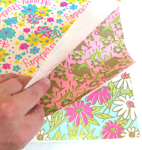 Vtg Everyday Gift Wrap Wrapping Paper Birthday Baby 10 Designs 14 Sheets Old S1