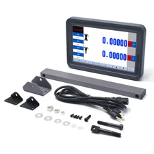 TOAUTO DOR 2 Axis Touch Screen Digital Readout Read Out LCD for Mill Lathe