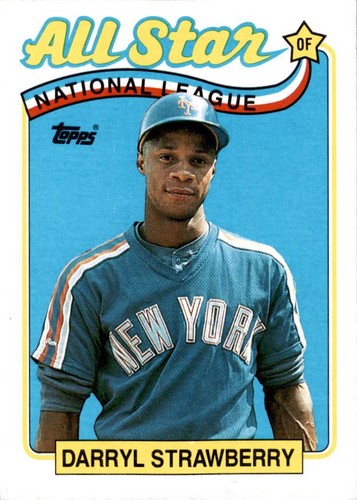 1989 Topps 390 Darryl Strawberry All Star New York Mets Card EBay