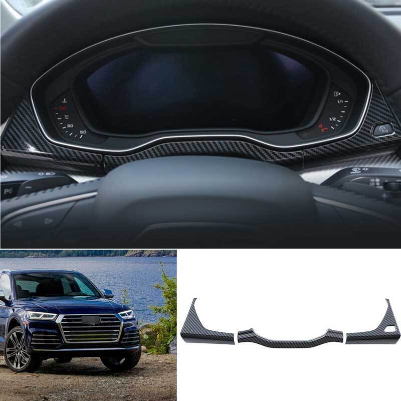 For Audi Q5 SQ5 2018-2023 Carbon Fiber Dashboard Speedometer Panel Frame Trim