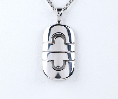 Bvlgari Bulgari 18k White Gold Parentesi Pendant Adjustable 18