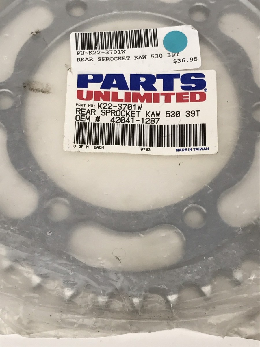 New KAWASAKI ZX600 Ninja ZX 600 RX Parts Unlimited 39 Tooth Rear