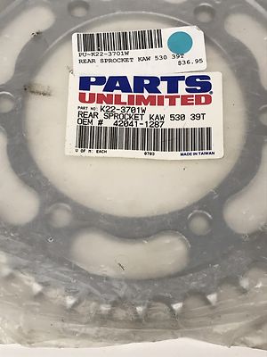 New KAWASAKI ZX600 Ninja ZX 600 RX Parts Unlimited 39 Tooth Rear