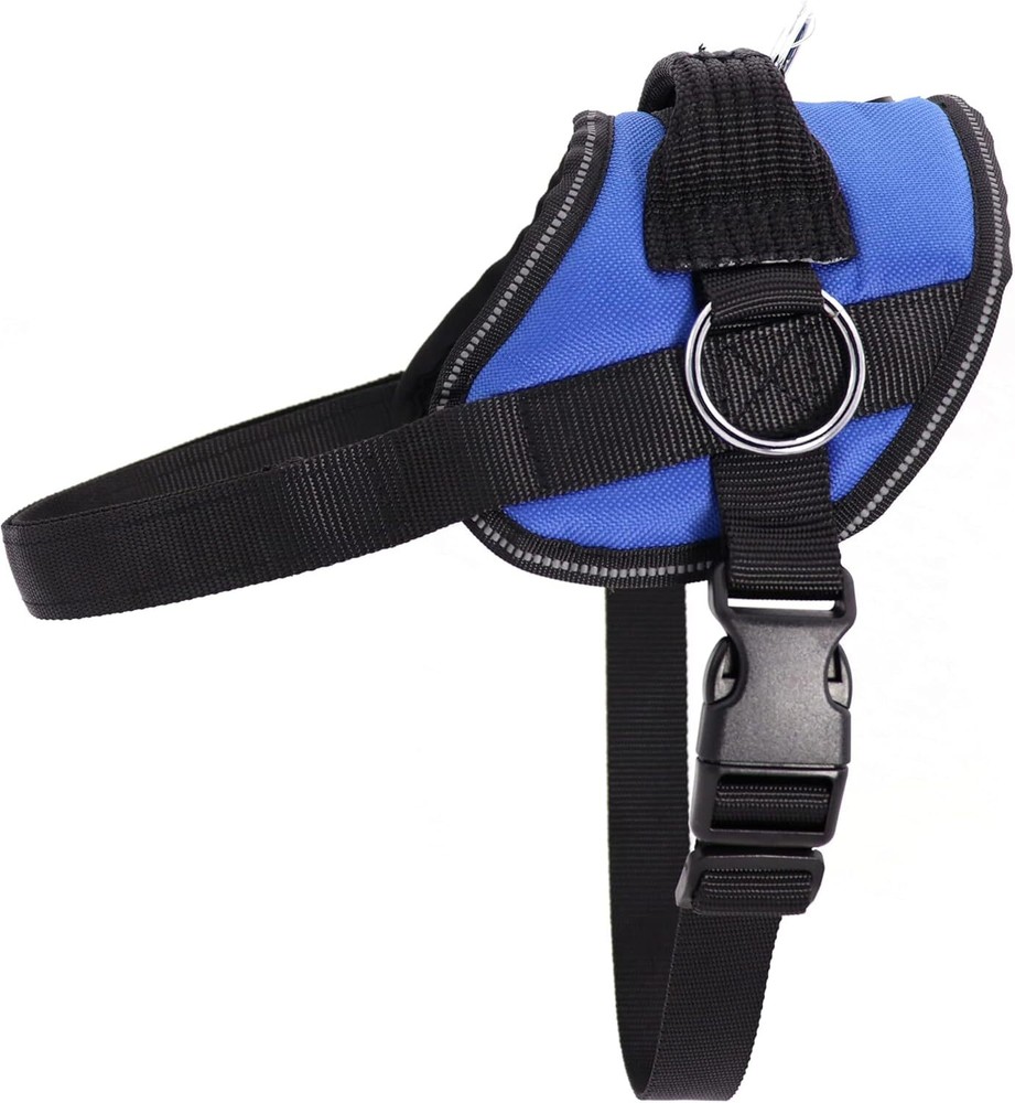 Dog Harness, No-Pull Pet Harness, Adjustable & Reflective, Soft-Padded No-Choke