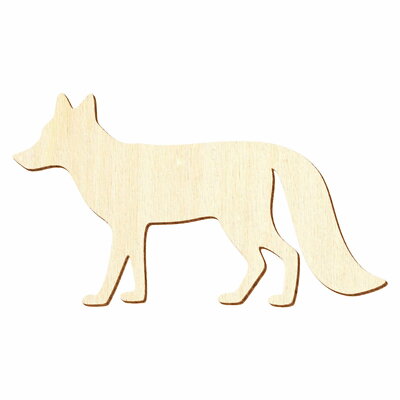 Holz Fuchs - Deko Basteln 3-50cm