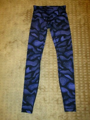 Lululemon Wunder Under Pant III Warp Super Purple Black- Size 4- EUC