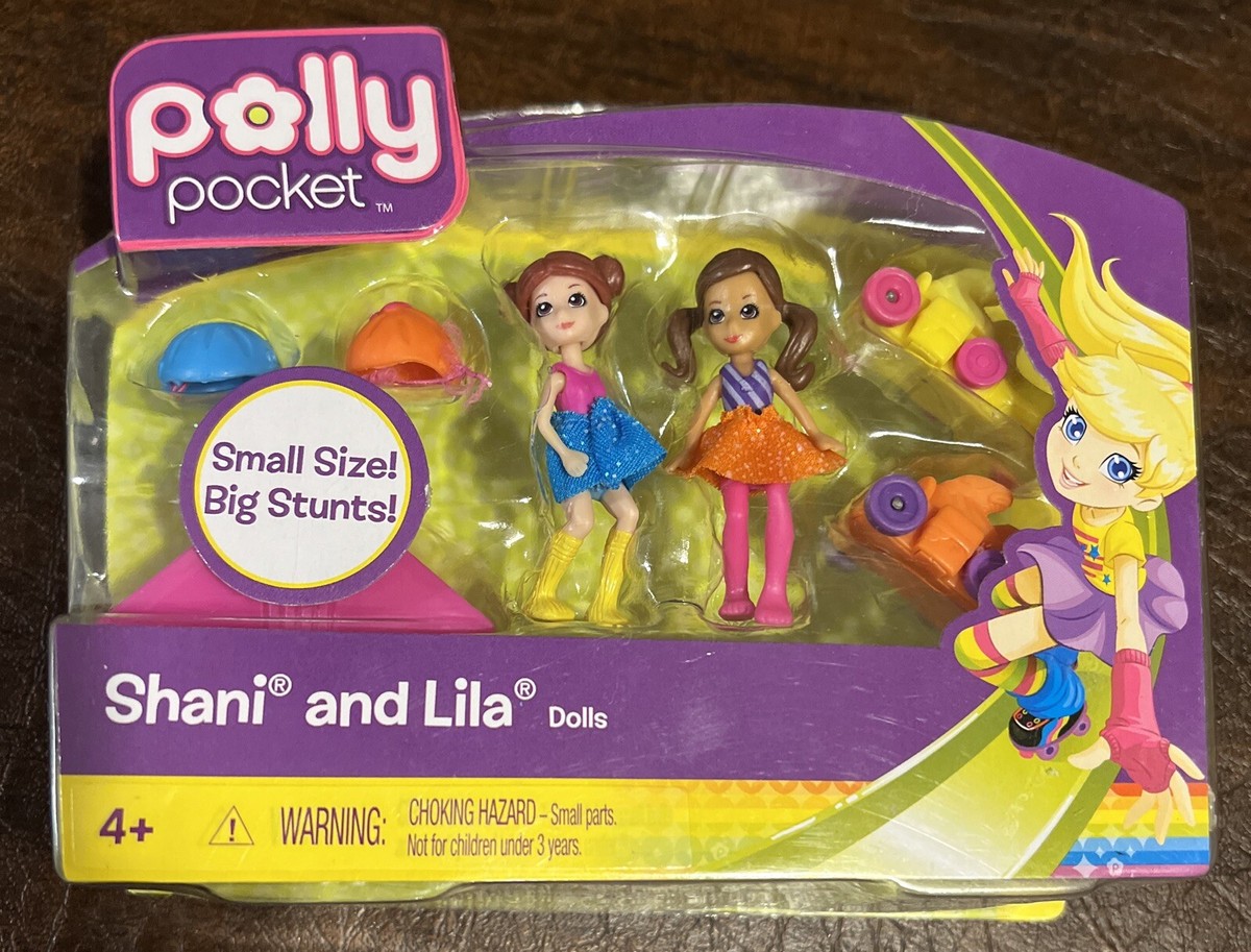 Polly Pocket 2010 Shani And Lila Skate Mattel V9104 V9106