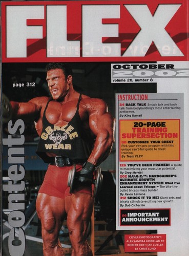 Flex magazine 10/2002 Alexandra Kobielak Laura Mak Jenny Worth + Poster - Picture 15 of 15