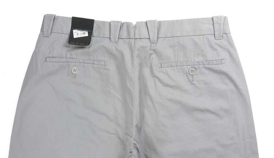 The Men's Store Cotton Regular Fit Pants, Size 36X30, Gray-MSRP $95. - Image 4 of 4
