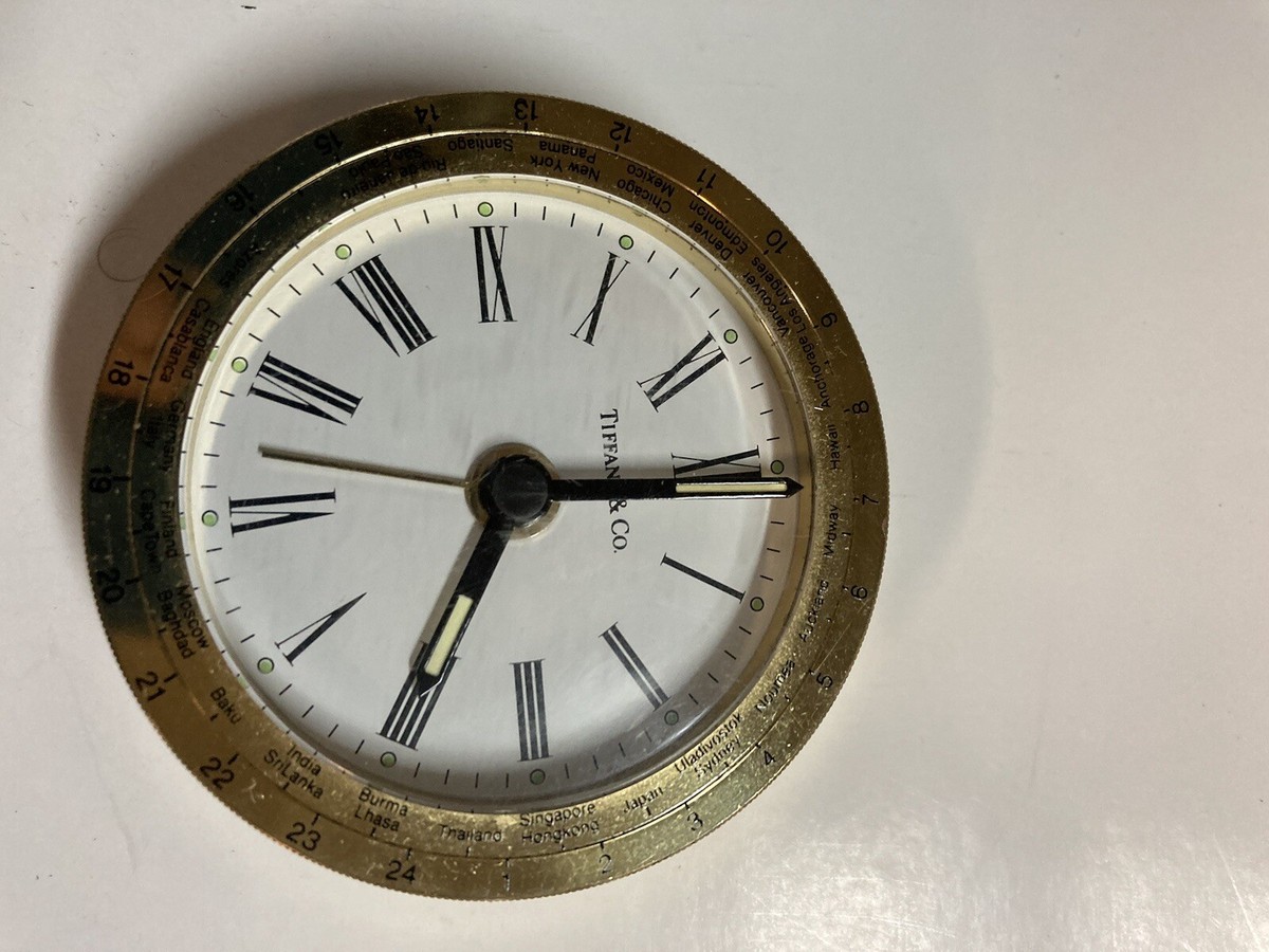Vintage but Almost NEW Tiffany & Co. World Alarm Clock Vintage Tiffany Alarm Clock | Chairish main image 4