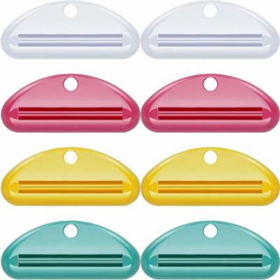 8-Piece Tube Squeezer Dispenser Set - Toothpaste Holder Roller, Bathroom Extract