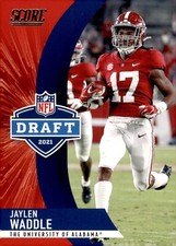 2021 Score - Nfl Draft Jaylen Waddle #D10 Red Zone /20 (RC)
