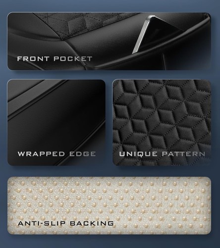 1 Pack Premium Car Seat Cover with 2X Thicker Sponge Padding For Ultra Comfort - Picture 4 of 6