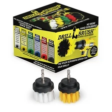 Drill Brush Drill Powered Brushes for Sliding Glass Shower Doors and Tracks