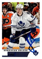Korbinian Holzer - Signed 2013-14 Panini Score Card #484