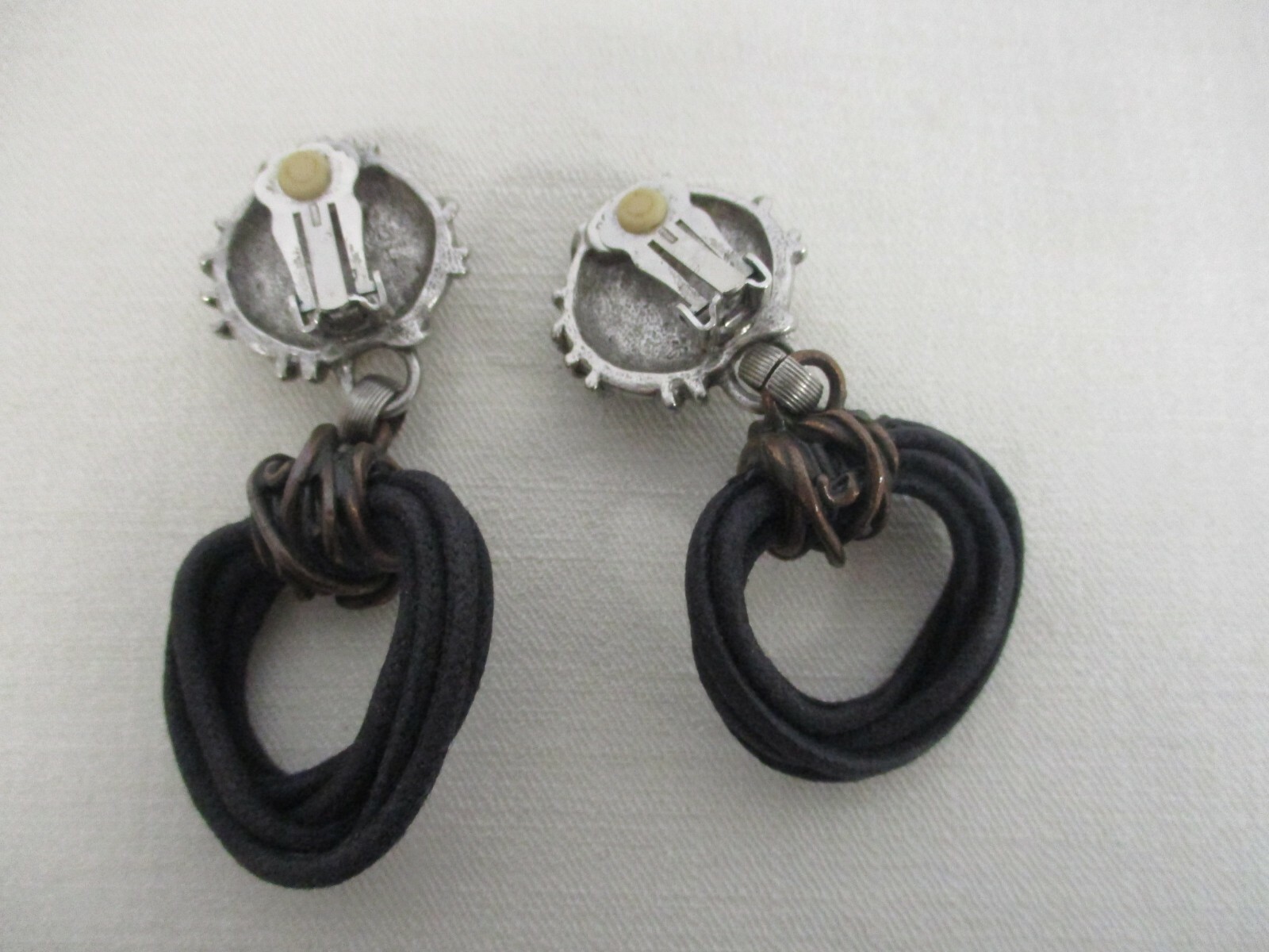 ROBERT ROSE STATEMENT EARRINGS 2.75" ~ SIGNED ~ S… - image 3
