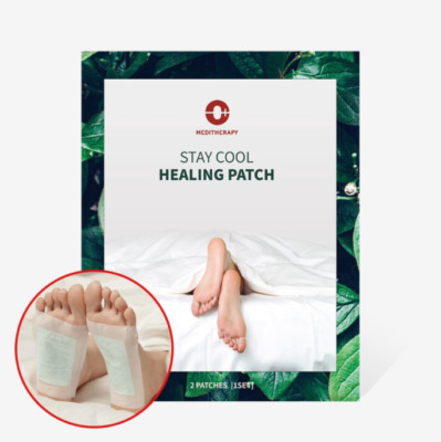 Meditherapy Stay Cool Healing Patch Cooling Foot care therapy Relax Attached 