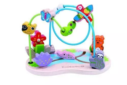 NEW EverEarth Amazon Bead Maze Educational Wooden Activity Toy eBay