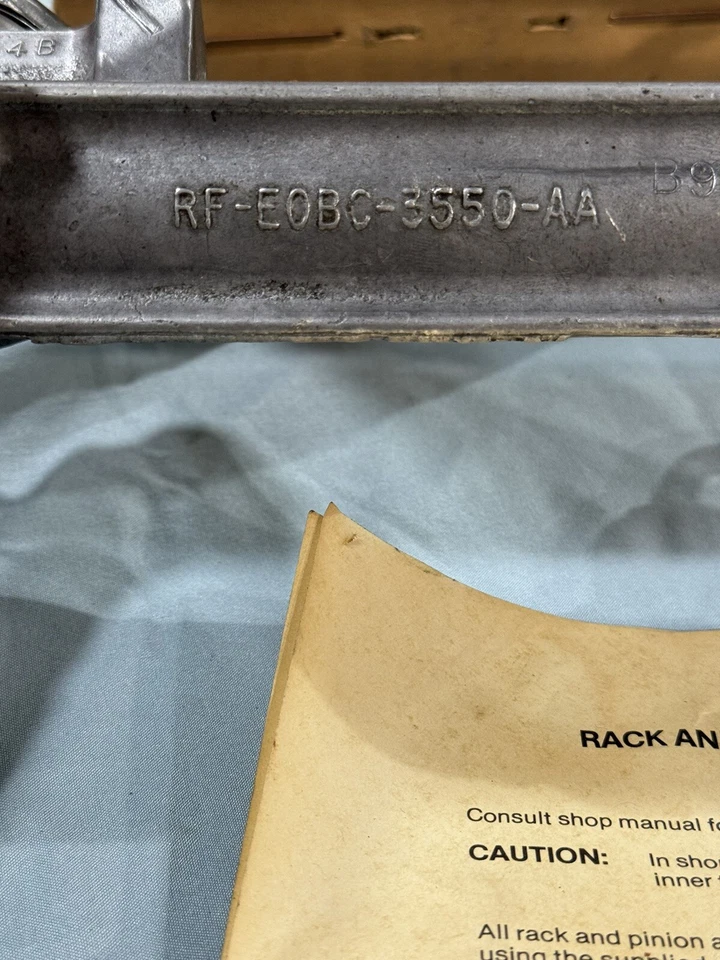 1980-1988 Ford Thunderbird Cougar Steering Rack 1981 1982 1983 1984 1985 1986 87 - Image 2 of 4