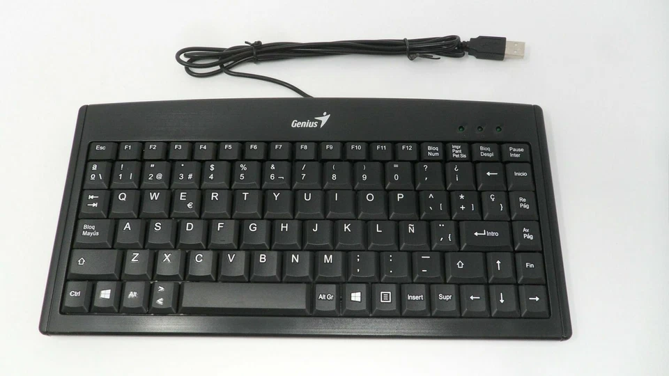 Genius LuxeMate 100 Wired Mini SLIM Keyboard Spanish Layout , 31300725101 - Image 2 of 2