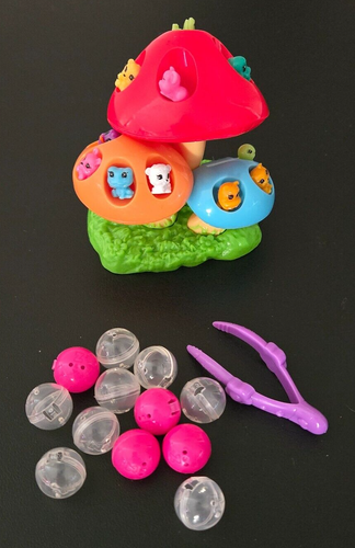 Squinkies Peek A Boo! Mushroom Tweezers 12 Squinkies 12 Cases Micro Blip Toys