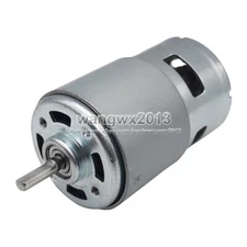 1x DC12V 4500rpm 775 High Speed Large Torque DC Motor Ball Bearing D-Type Shaft